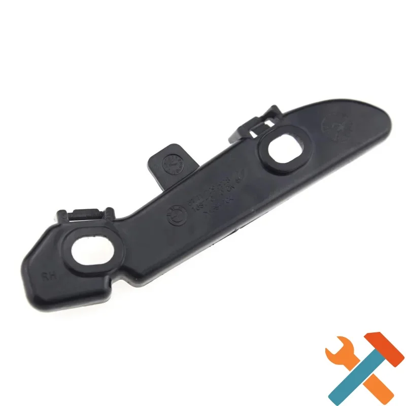 2PCS Front Bumper Support Bracket 51117279712+51117279711 for BMW 3 Series E90 2005-2012 Lower Grille Mount Rail