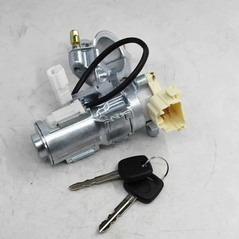 CHKJIgnition Lock Cylinder Switch Assembly with Keys 45020-52-1 45280-38010 Compatible with Toyota Echo 2000 2001 2002 2003 2004