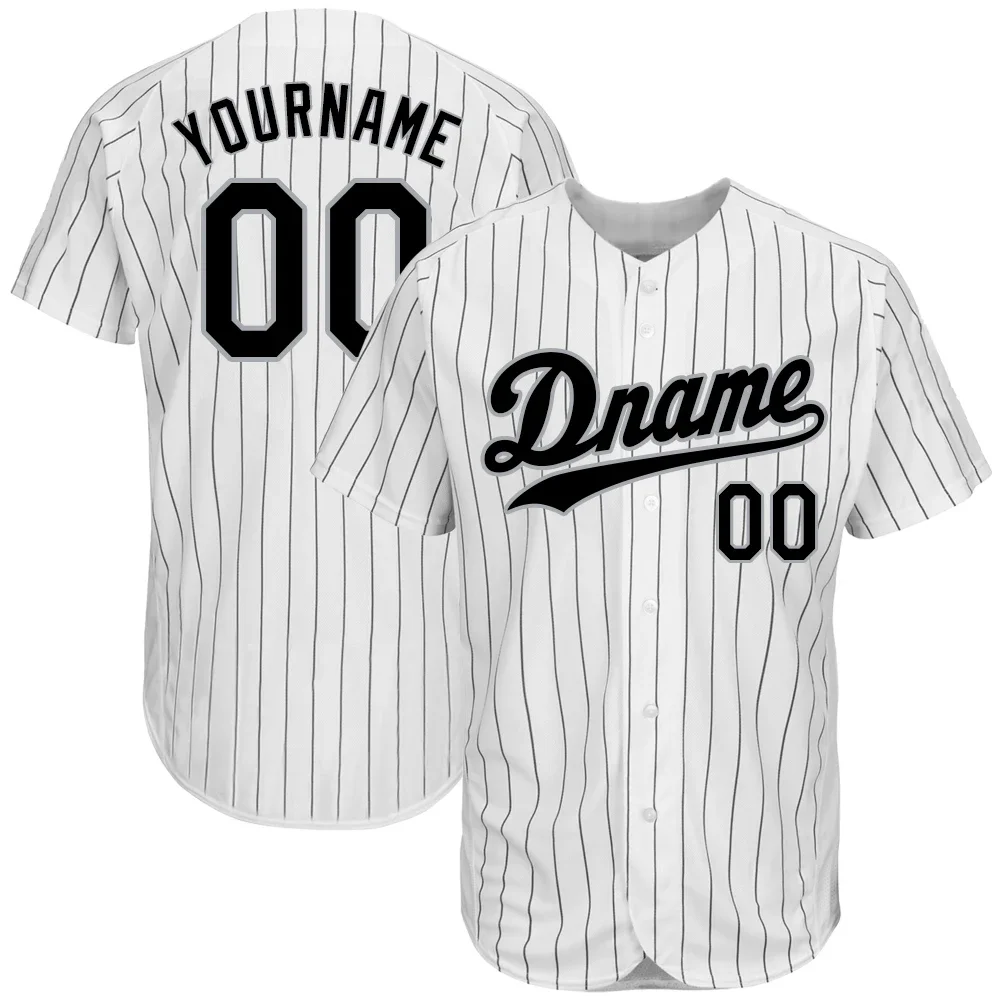 Custom Baseball Shirt Printing Top Quality Short Sleeve Baseball Jersey Softball Jersey Game Training Shirt for Men/Women/Kids