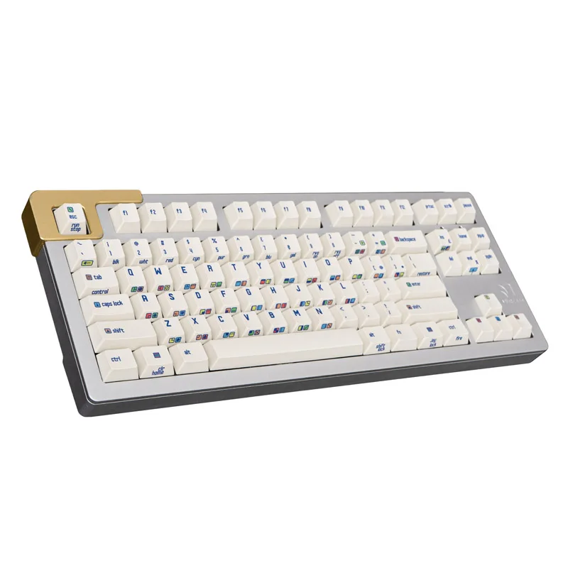 

53-key C64R2 side engraved large set of PBT thermal sublimation original factory highly personalized retro keyboard keycap.