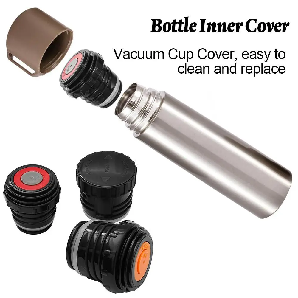 1PC Plastic Vacuum Bottle Cover Stopper Thermal Cup Lid Plug Mug Stopper Lid Replacement For Outdoor Camping Travel Tool