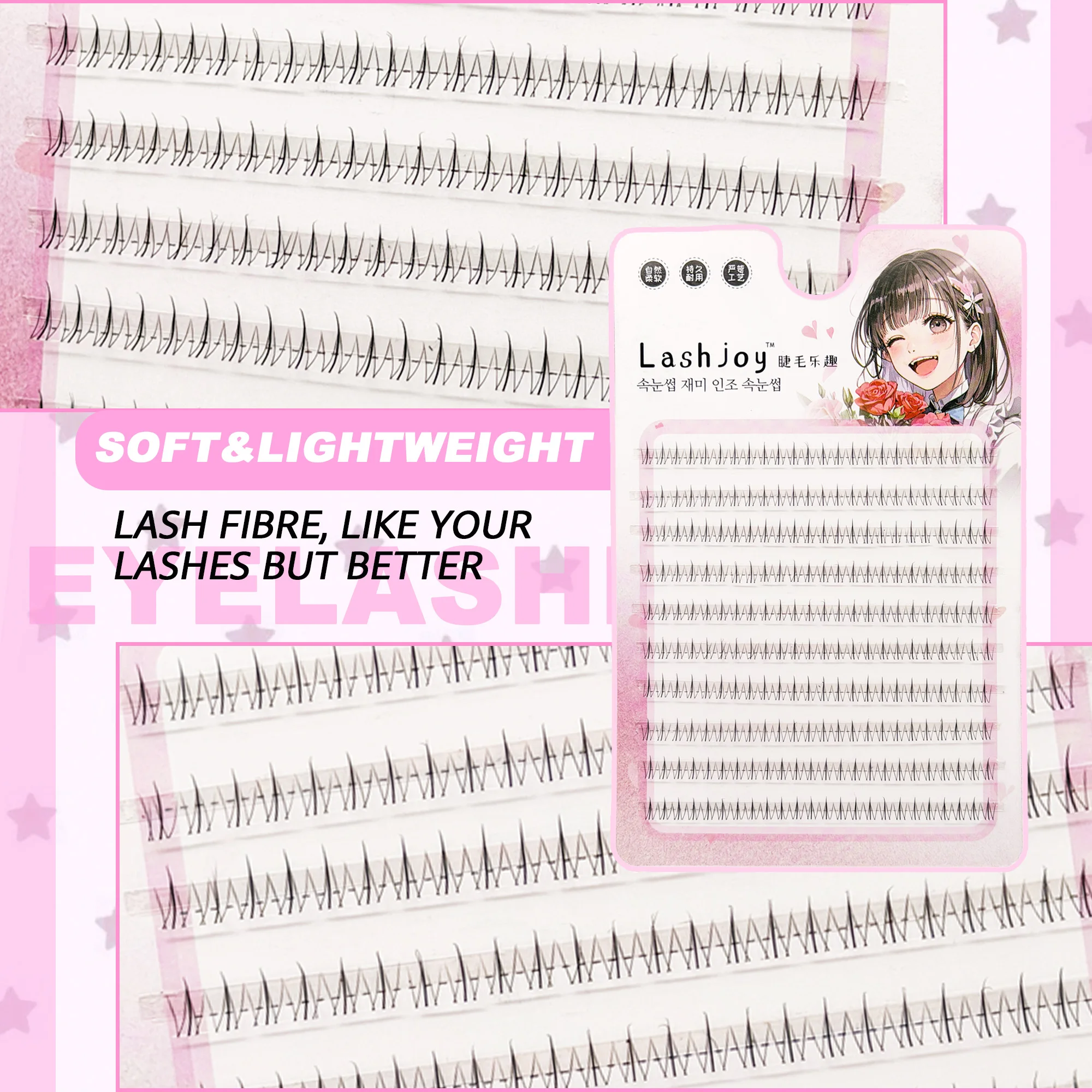 10-Row Lower Eyelash Extension - Eyelash Extension Korean Style ulasan dan harga