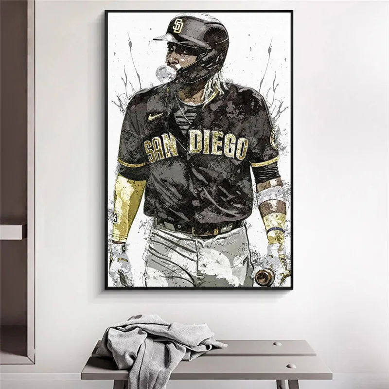 San Diego Padres Baseball Art Fernando Tatis Jr Posters and Prints Wall Canvas Painting Sports Art Cuadros for Living Room Decor