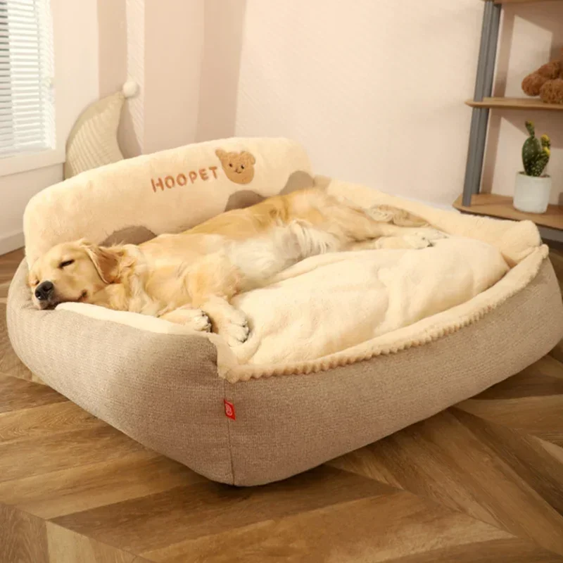 

Dog Nest Winter Warm Large Dog Golden Hair Keji Seasonal Universal Pet Sleeping Cat Nest Removable and Washable Dog Bed pet item