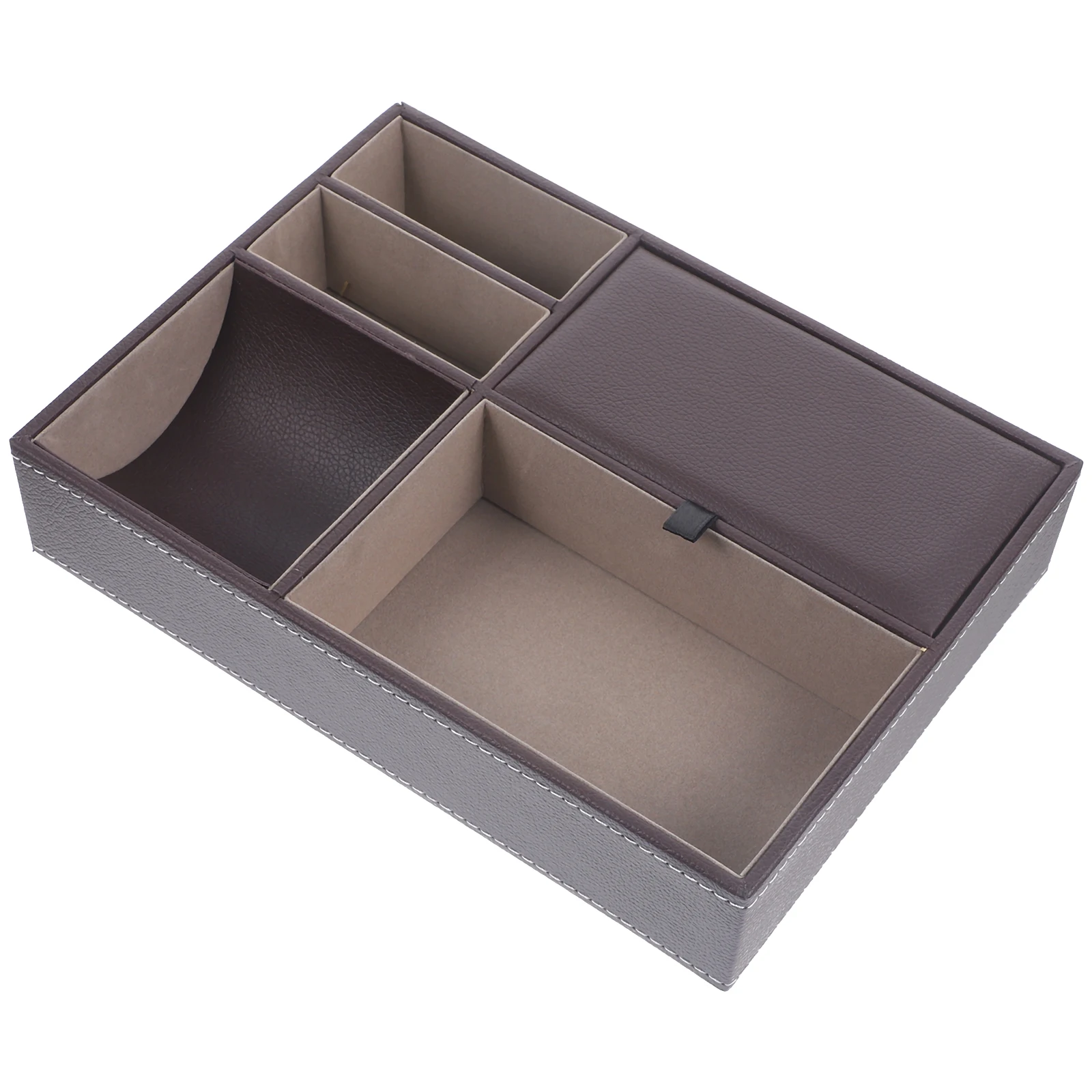 

Storage Box for Necklace Earrings Ring ganizer Bedside Travel Tray Showcase 4 Grids Jewelry Case Trinket Holder