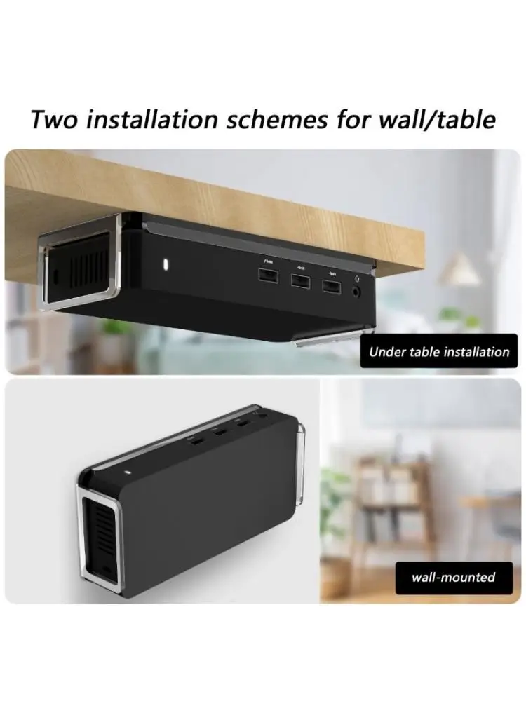 Y1UB Acrylic Under Desk Laptop Mount Wall Mounted Shelf Holder Replacement for D3100 Easy Installation Accessories