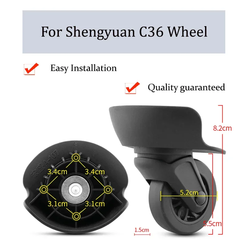 

Suitable For Shengyuan C36 Universal Wheel Trolley Case Wheel Replacement Luggage Pulley Sliding Casters Wear-resistant Repair