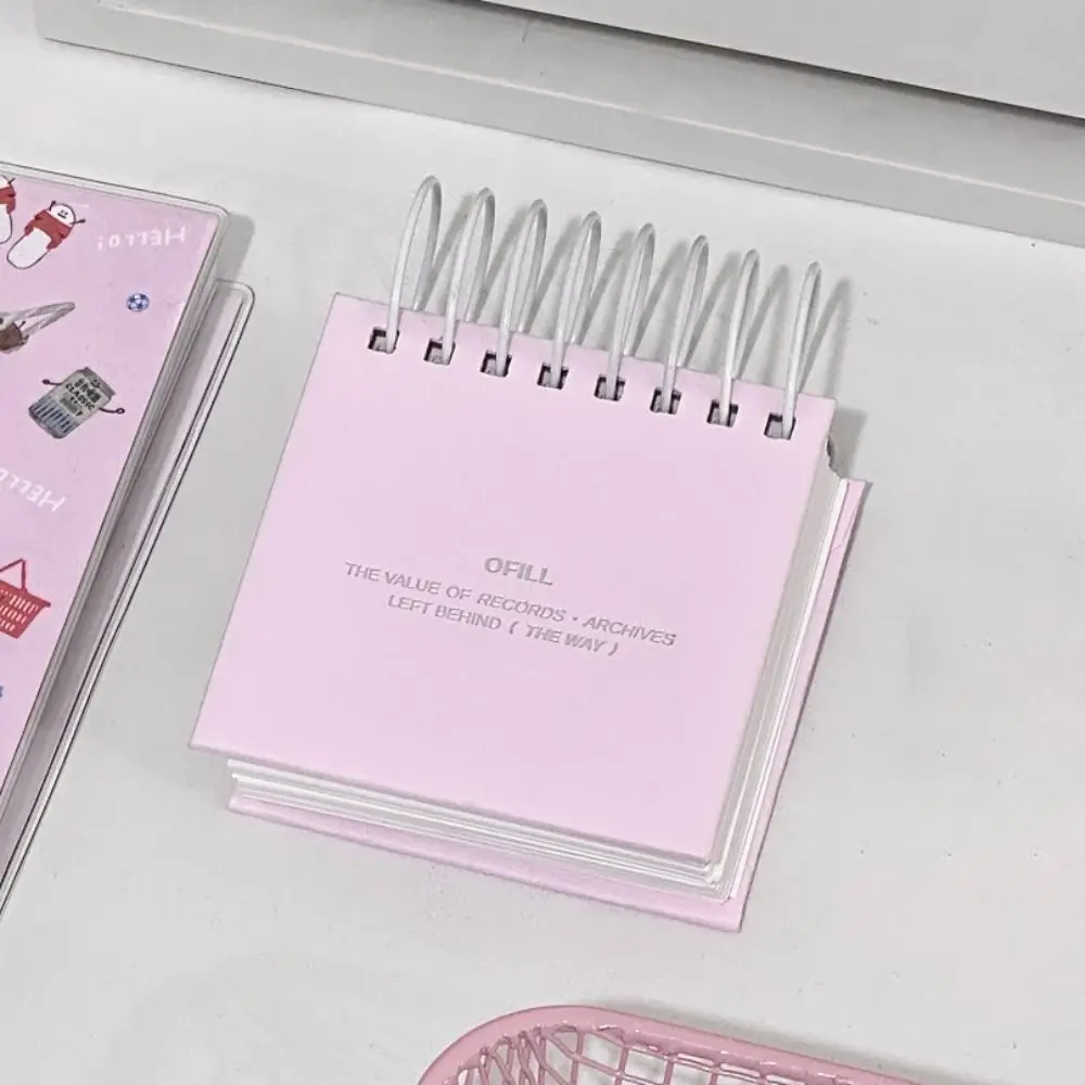 Nova flor de cerejeira rosa espiral livro diy páginas internas em branco bobina caderno mini presente diário livro artigos de papelaria suprimentos