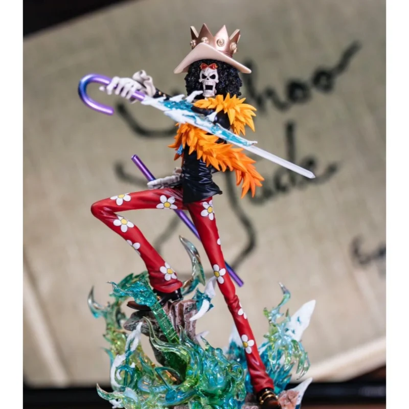 Original One Piece Figures Brook King Of Souls Musician Figure Two Years Later Meteor Burukku Figurine Pvc Model Statue Toy