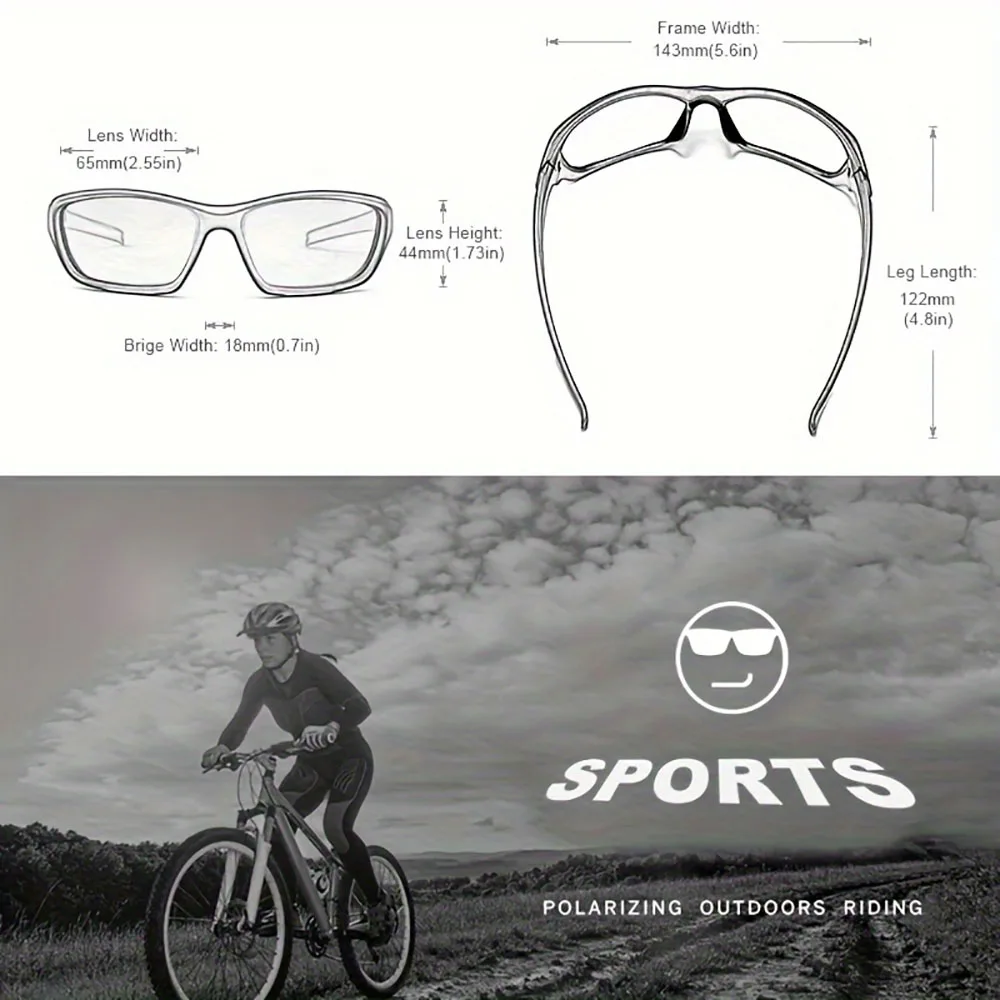 Lunettes polarisées à la mode, 2 pièces, Cool Fantasy avancé, Sports de plein air pour hommes et femmes, cyclisme, pêche, randonnée, Golf