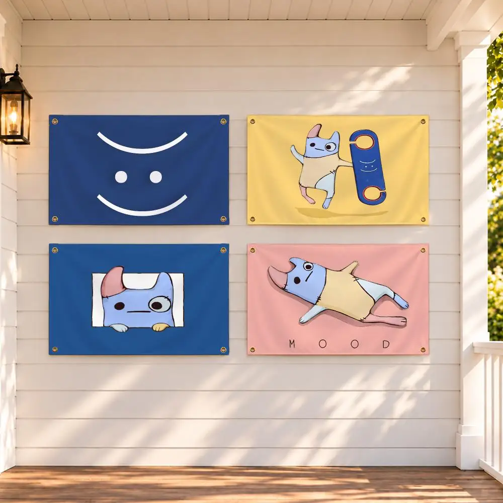 TV Series B-Bad Buddy Flags Minimalist Fabric Banner Flags Garden Shop Bedroom Festival Birthday Wall Decor