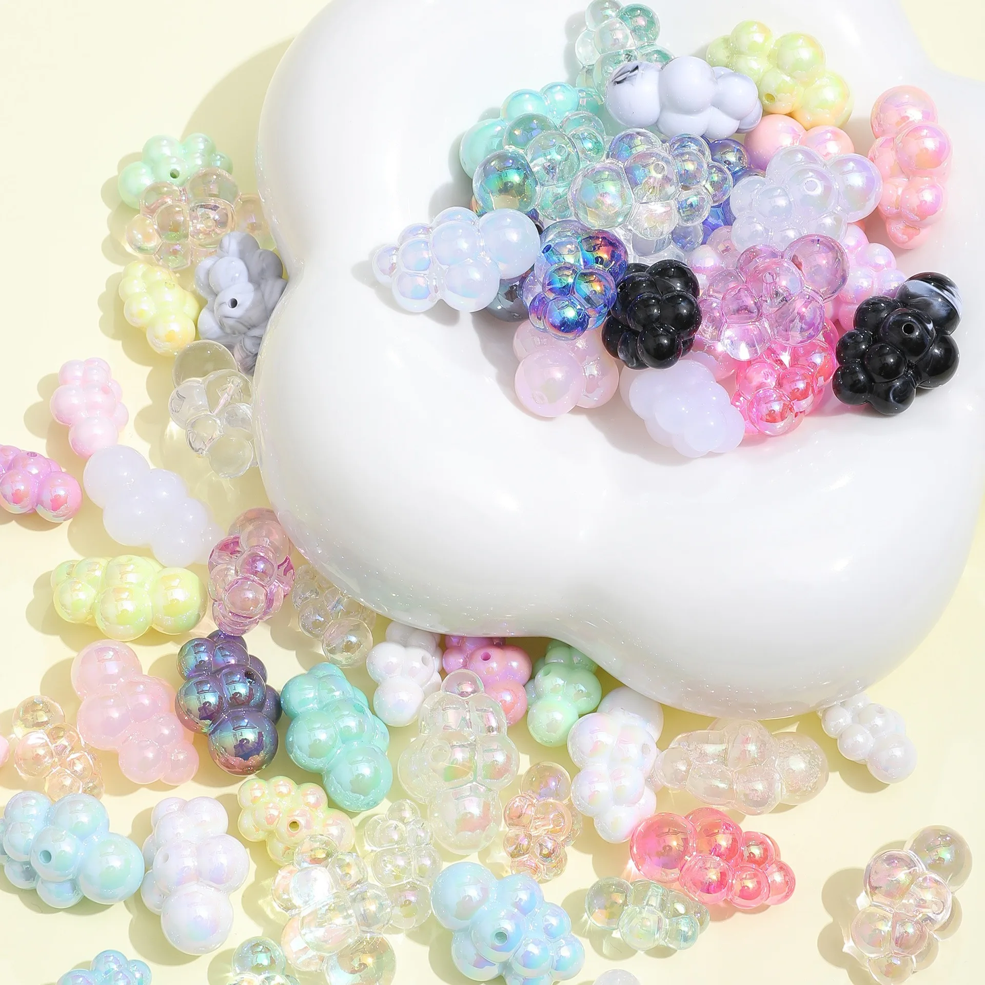 صغيرة الحجم Kawaii لطيف سحابة شكل الخرز سوار الفن Crafts بها بنفسك الحرف الزينة مانيكير الحلي ليزا سلسلة الهاتف صنع المجوهرات