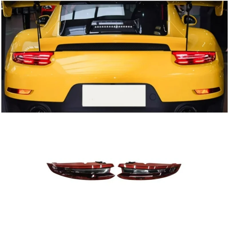 LED Tail Light for Porsche 911.1 911.2 2014-2020 Rear Bumper Lamp Flow Turn Signal Car Accessories plug and play Tail Rear Light