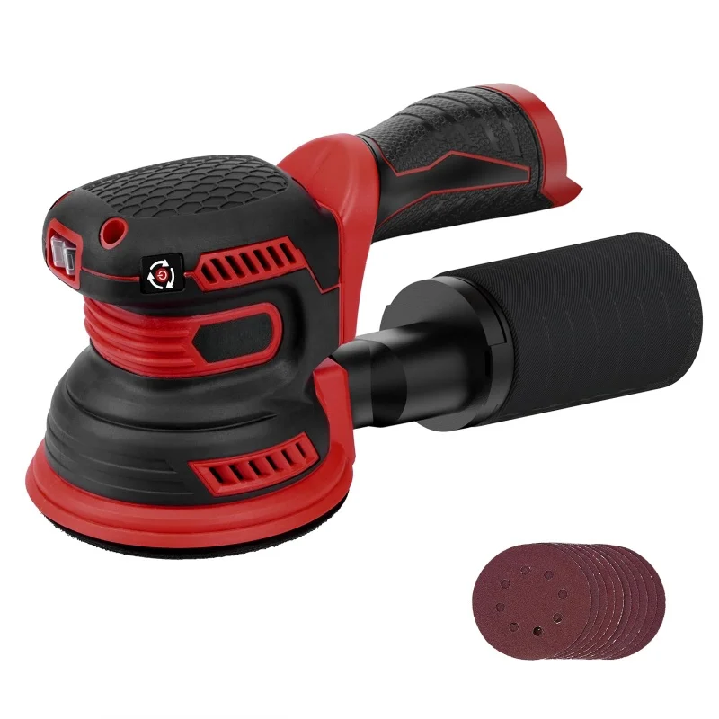 For Milwaukee 12V Battery Brushless Random Orbital Sander 5 Inch Cordless Wood Metal Waxing Polishing Sanding Machine