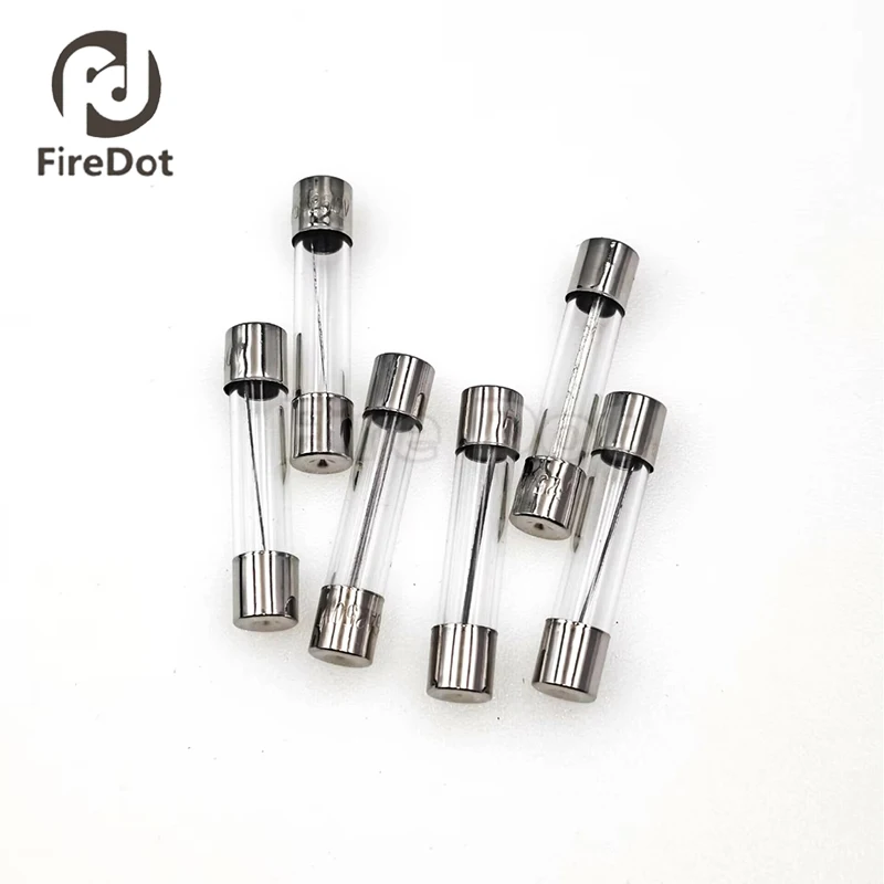 100pcs/1box 6*30MM Glass Tube Fuse F2AL250V 0.1A 0.2A 0.25A 0.3A 0.5A 0.63A 0.75A  1A 2A 3A 4A 5A 6A 7A 8A Fast Quick Blow Fuses