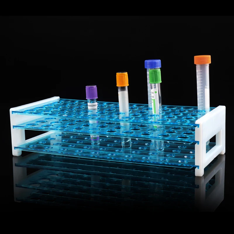 50 Holes Three-layer Removable Laboratory Equipment Plastic Test Tube Centrifuge Tube Rack Blood Collection Tube Rack 16mm