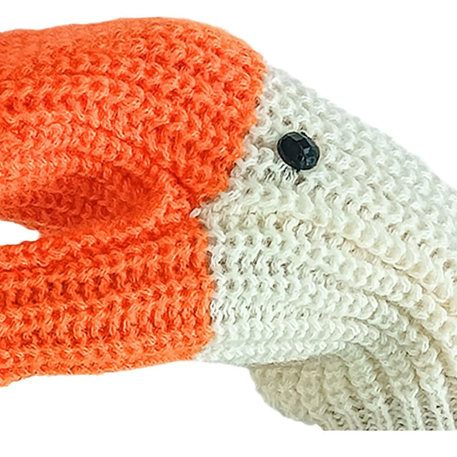 Fun Swan Shaped Gloves Knit Cartoon Comfortable Full Fingers Knitted Gloves Winter Mittens for Cosplay Climbing