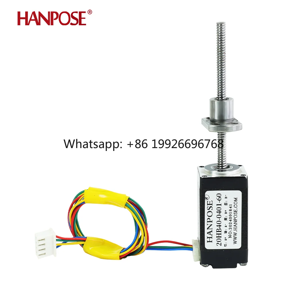 0.03N.M 0.8 a Nema 8 Step Motor 20HB24/34/40-0401/0601-60 Spherical Screw Motor 100-300MM for CNC Milling