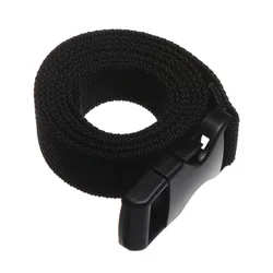 Travel Tied Black Durable Nylon Cargo Tie Down Luggage Lash Belt Strap with Cam Buckle Travel Kits Outdoor Camping Tool