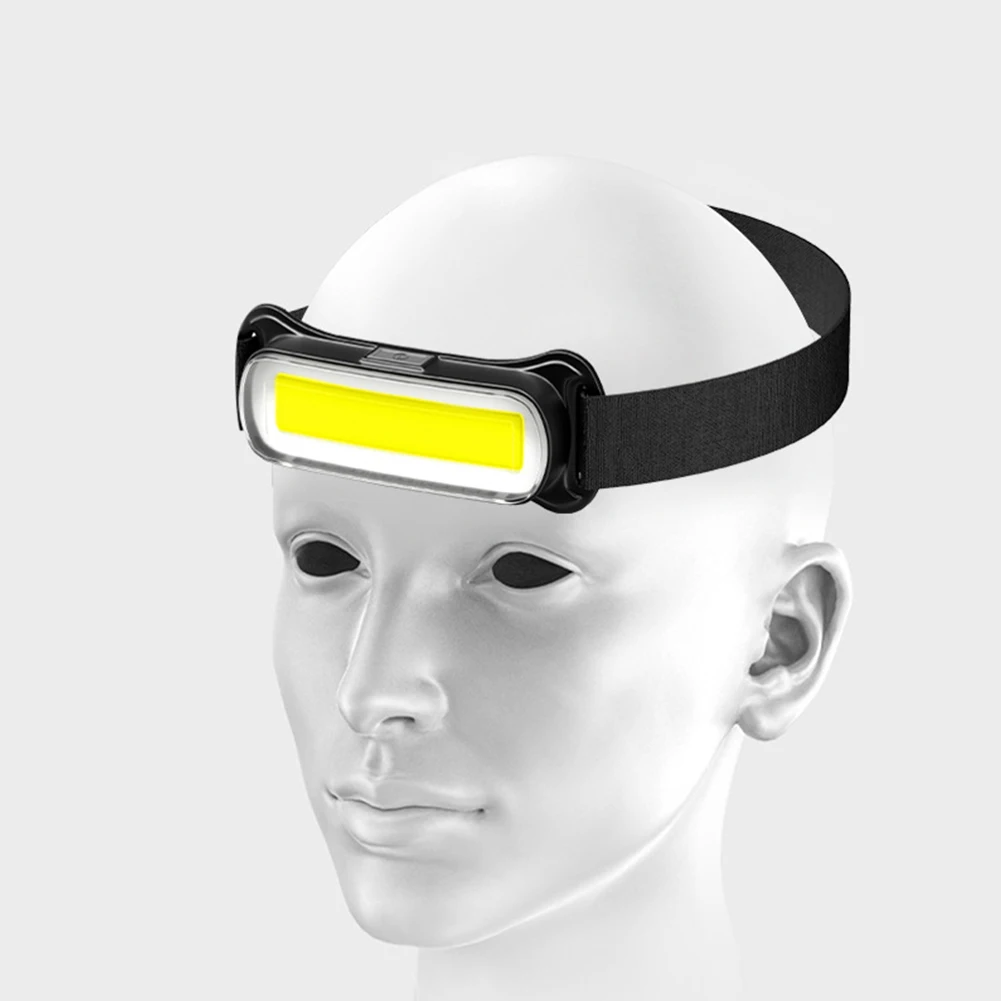 USB Rechargeable LED Headlamp 3 Modes Head Lamp Waterproof Head Light Adjustable Headband for Running Camping Emergency Outdoors