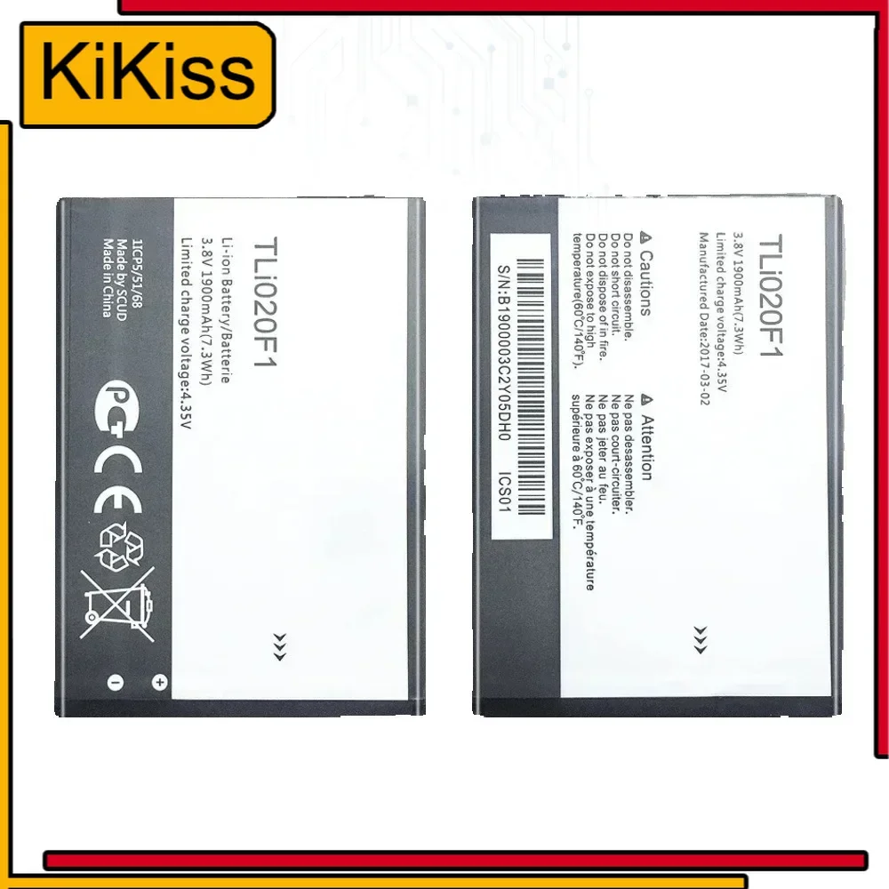 Battery For TCL J720 J720T J726T J728T for Alcatel one touch pop2 5042d C7 OT 7040 7040D TLi020F1 2000mAh Mobile Phone Batteries