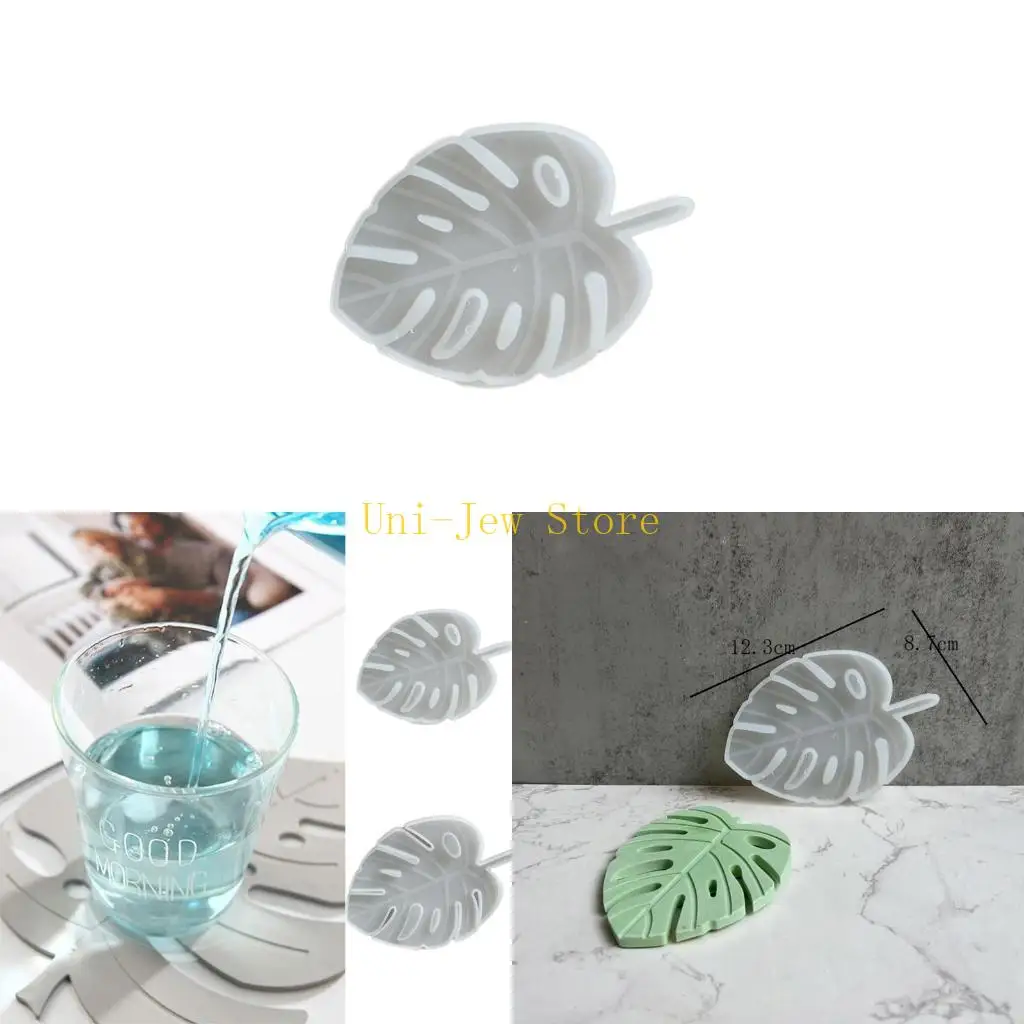 

40GB Resin Leaf Pendant Molds Leaf Storage Tray Mold Silicone Agate Glossy