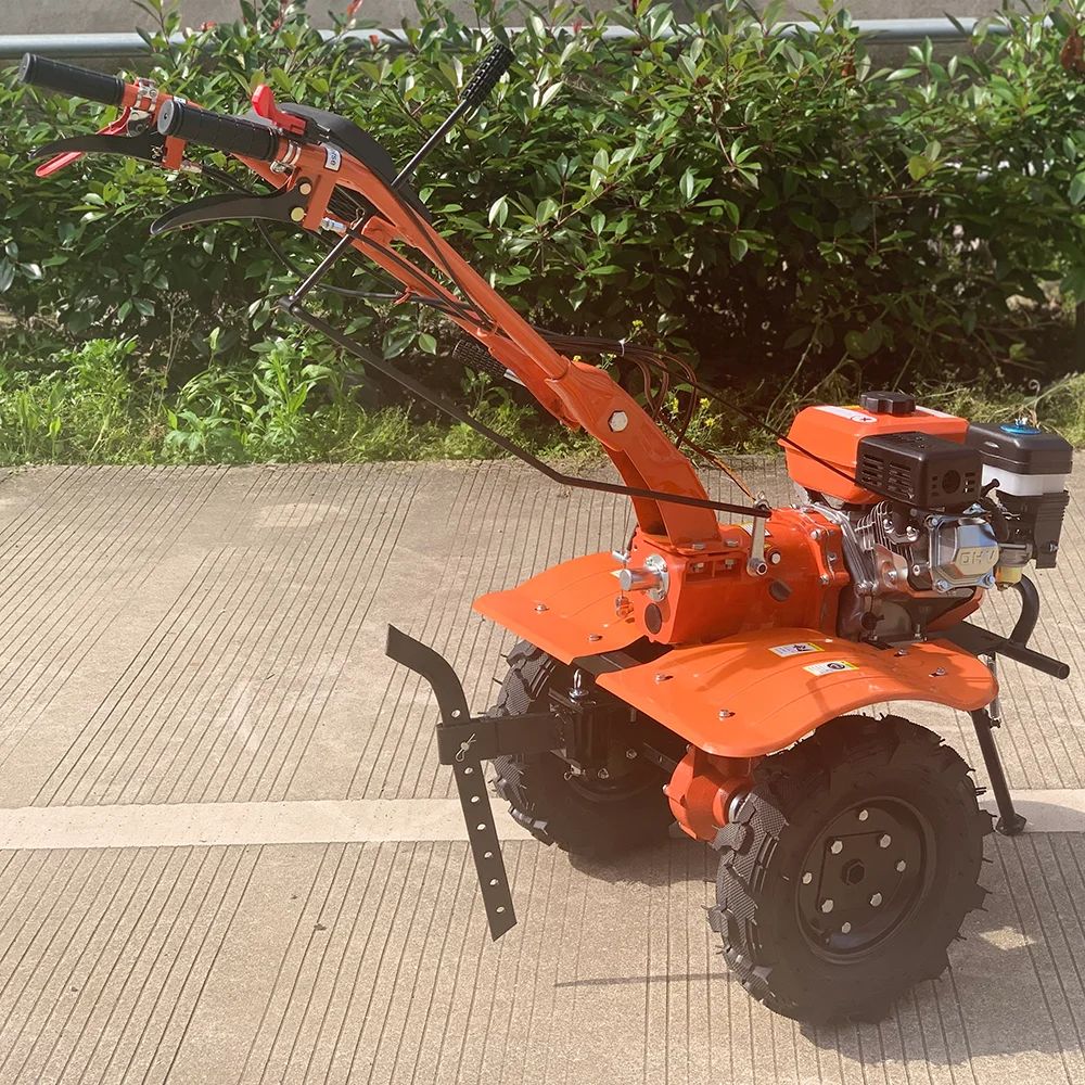 Taizhou JC 170F Small Gasoline Powered Micro Tiller 7HP Gasoline Powered Weeding Machine