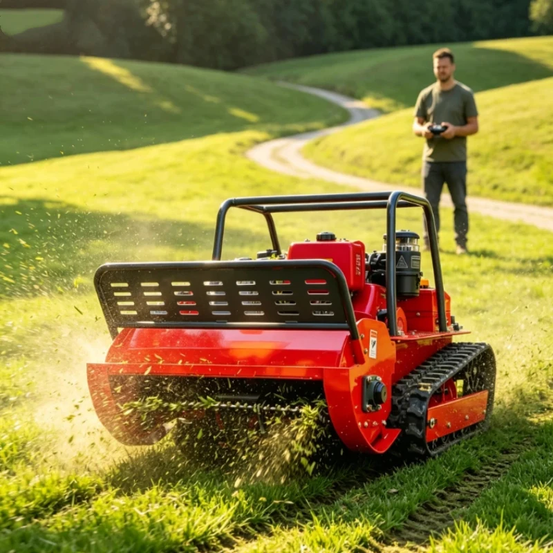 Remote Control Crawler Mower R - đánh giá và giá Robot Chassis