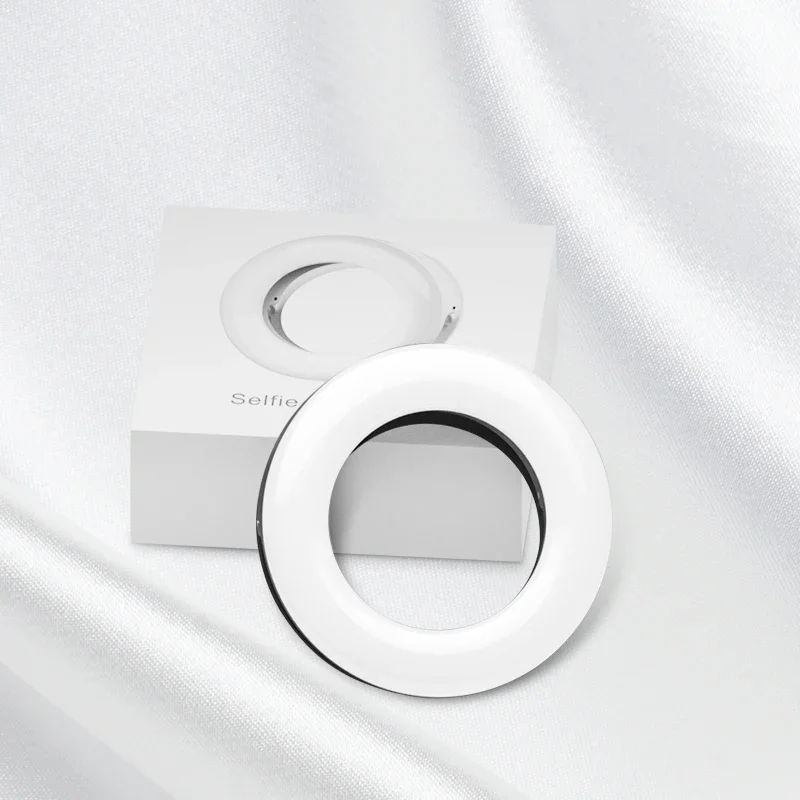 USB Rechargeable Selfie Ring Light Portable LED Clip On Fill Light for Mobile Phone Laptop YouTube Videos