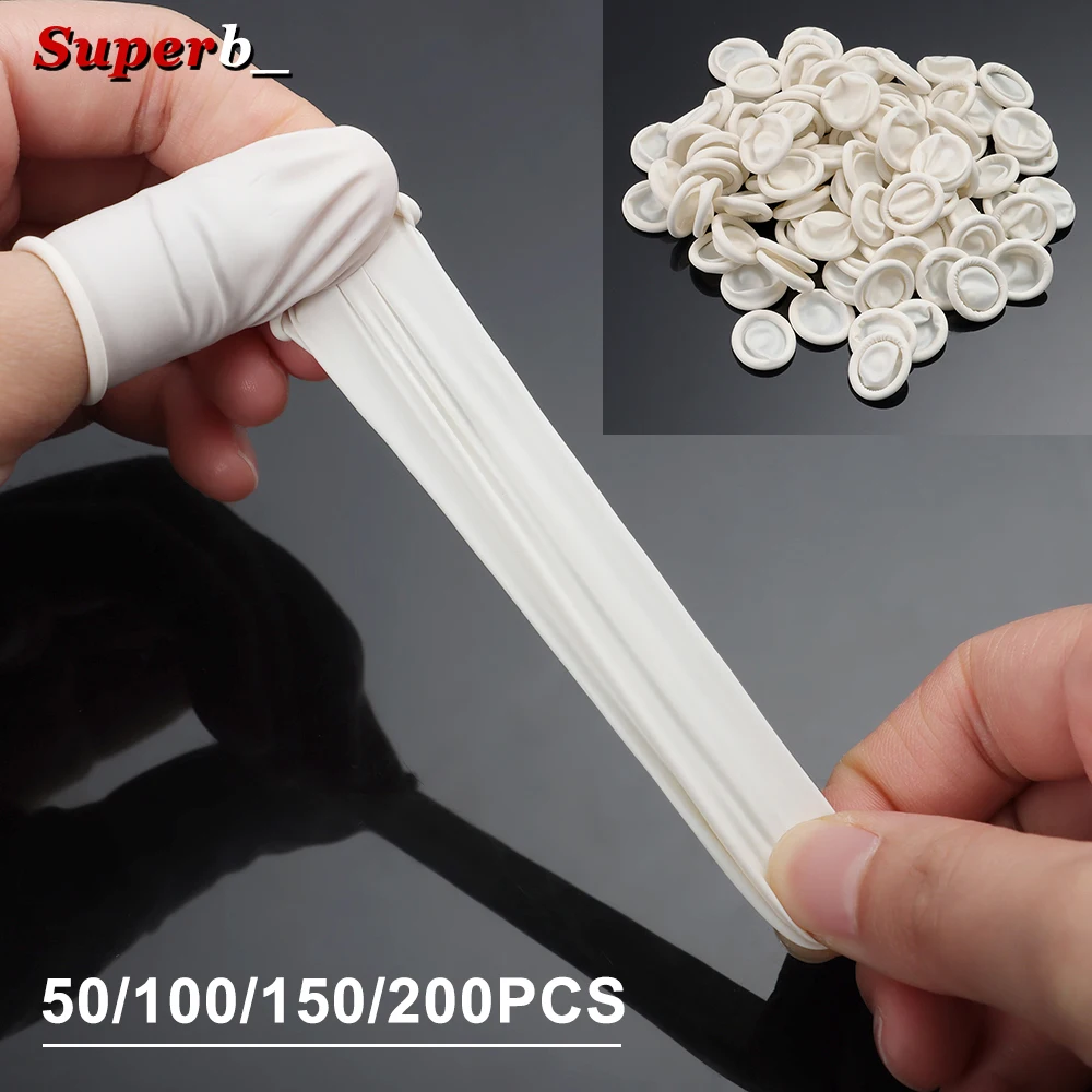 100pcs Sterile Disposable Powder Free  Industrial Electronic Latex Fingertips Protector Gloves Watch Repair Tool for Watchmaker