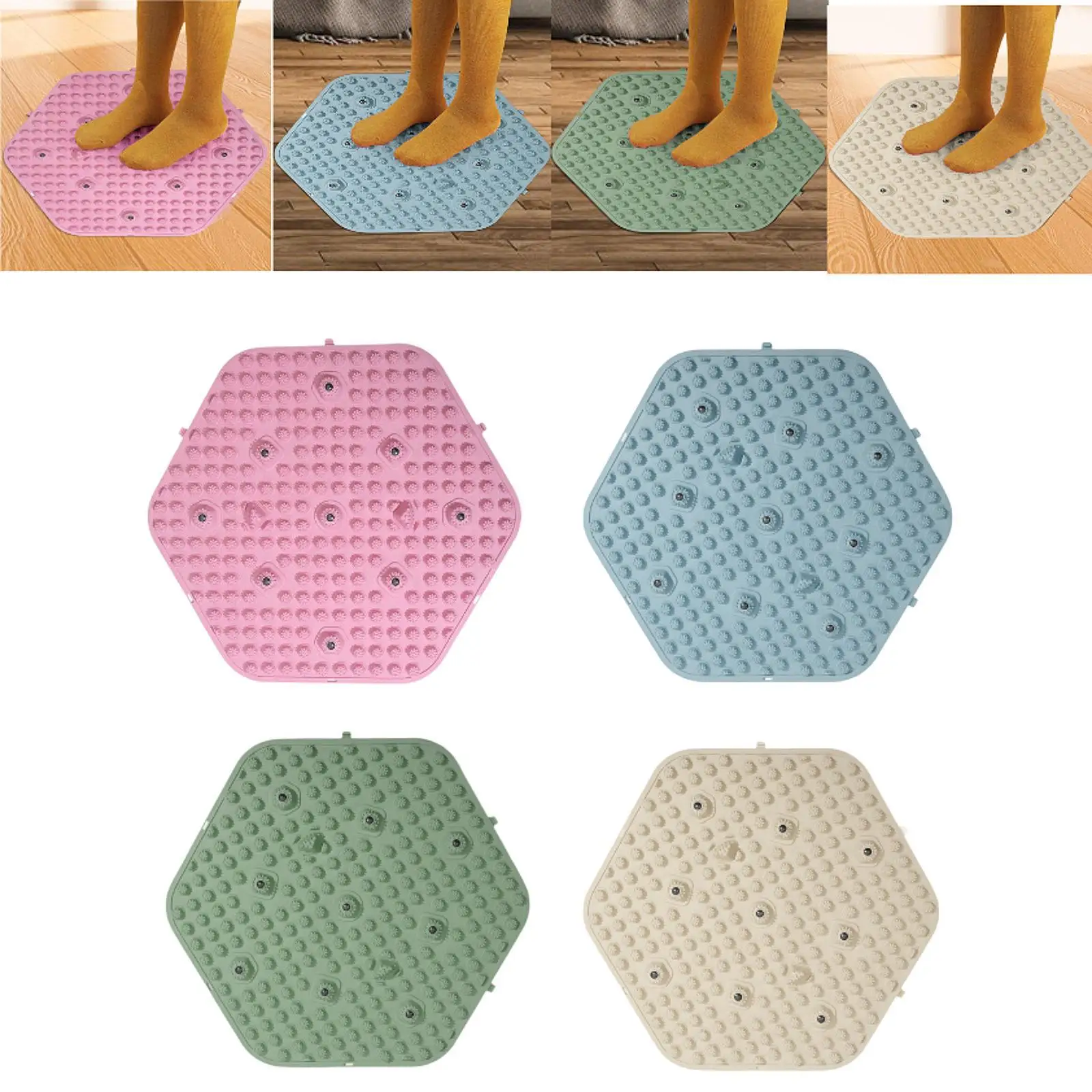 Foot Massager Mat Sensory Pad Relaxing Portable Foldable Accessory Desk Floor Mat for Sports Bedroom Office Home Travel