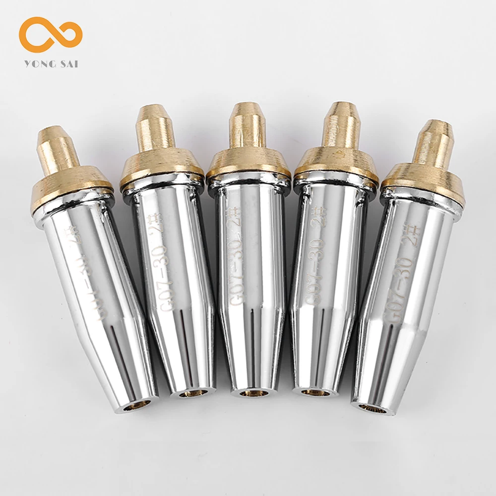 G07-30 100 300 Stainless Steel Propane Cutting Torch Split Type Liquefied Gas Cutter with 1# 2# 3# Cutting Nozzle Tips