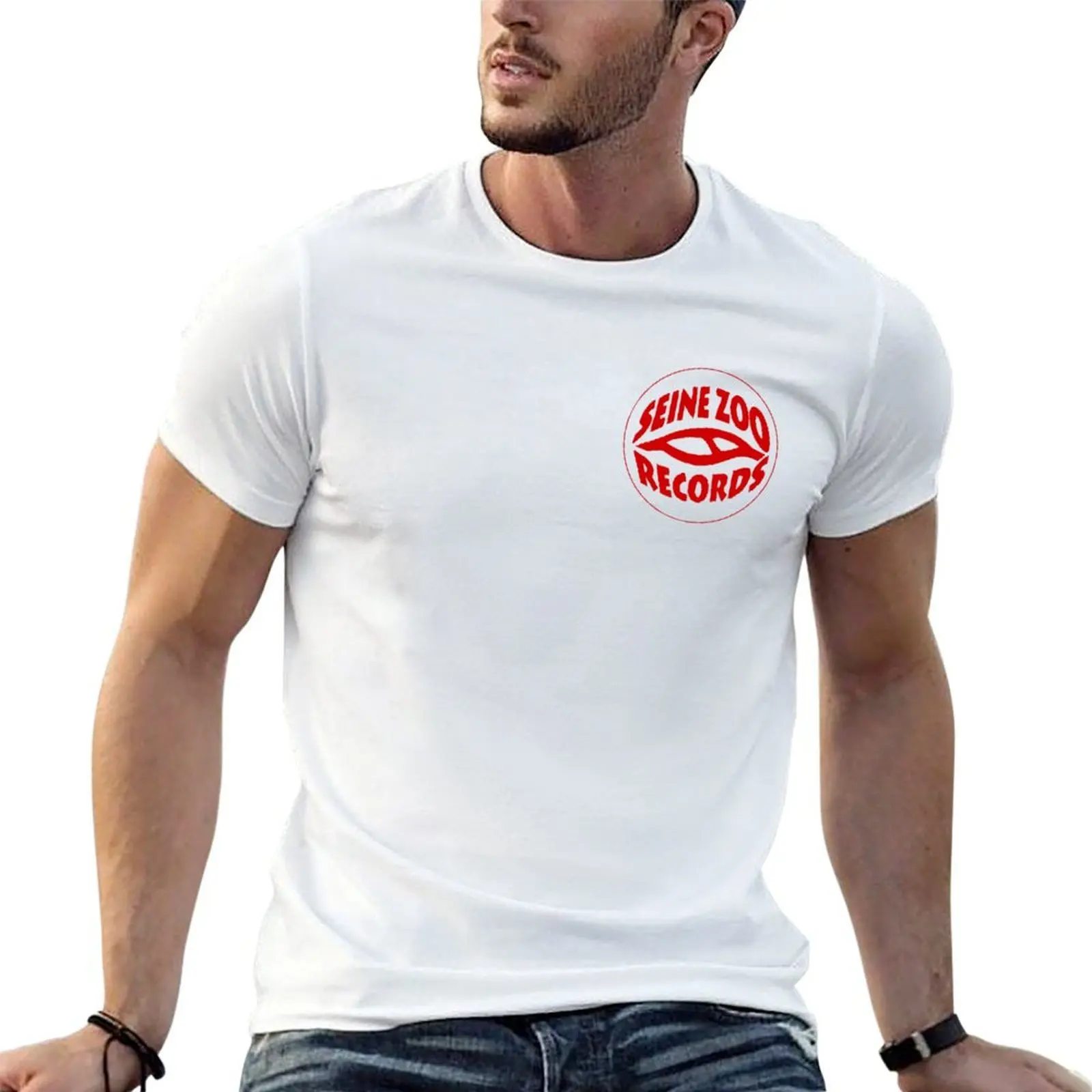 Seine Zoo Records T-Shirt Funny t-shirt vintage clothes Short sleeve tee men