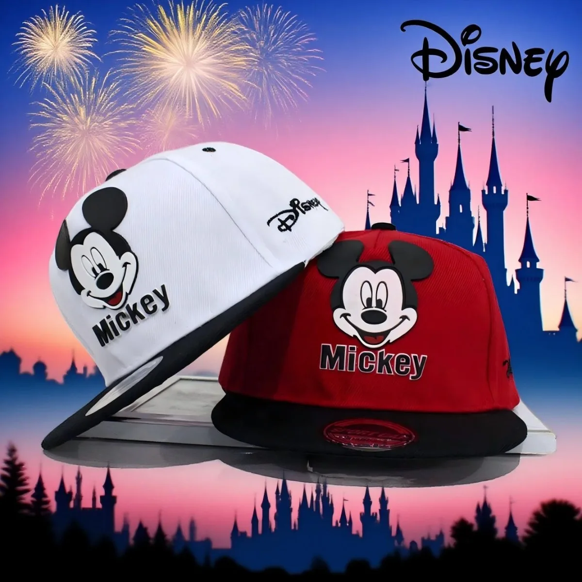 

Disney Mickey Children Cartoon Baseball Cap peaked Caps Baby Girls Boys Adjustable Kids Hat festival Outdoor Sunscreen gift