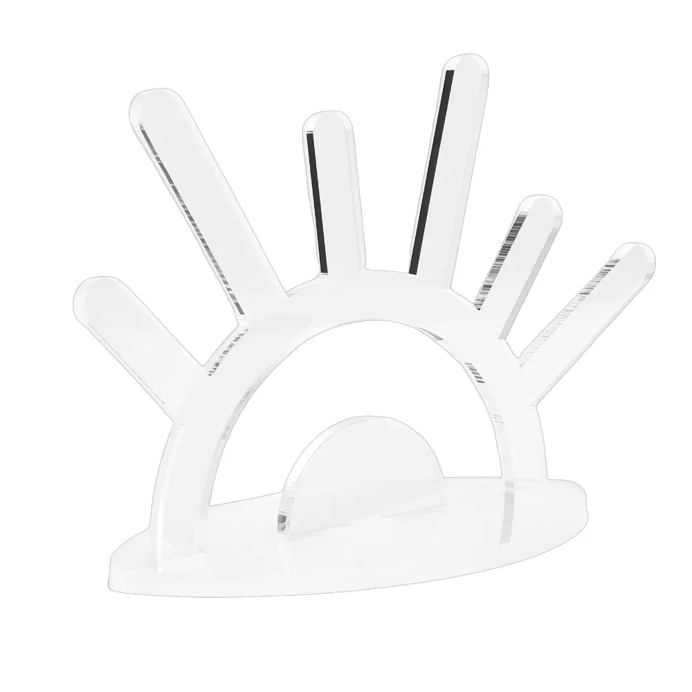 Compact Transparent Acrylic Ring Holder Length 14.5cm Acrylic Jewelry Display Stand Ring Display Stand Bedroom Decor