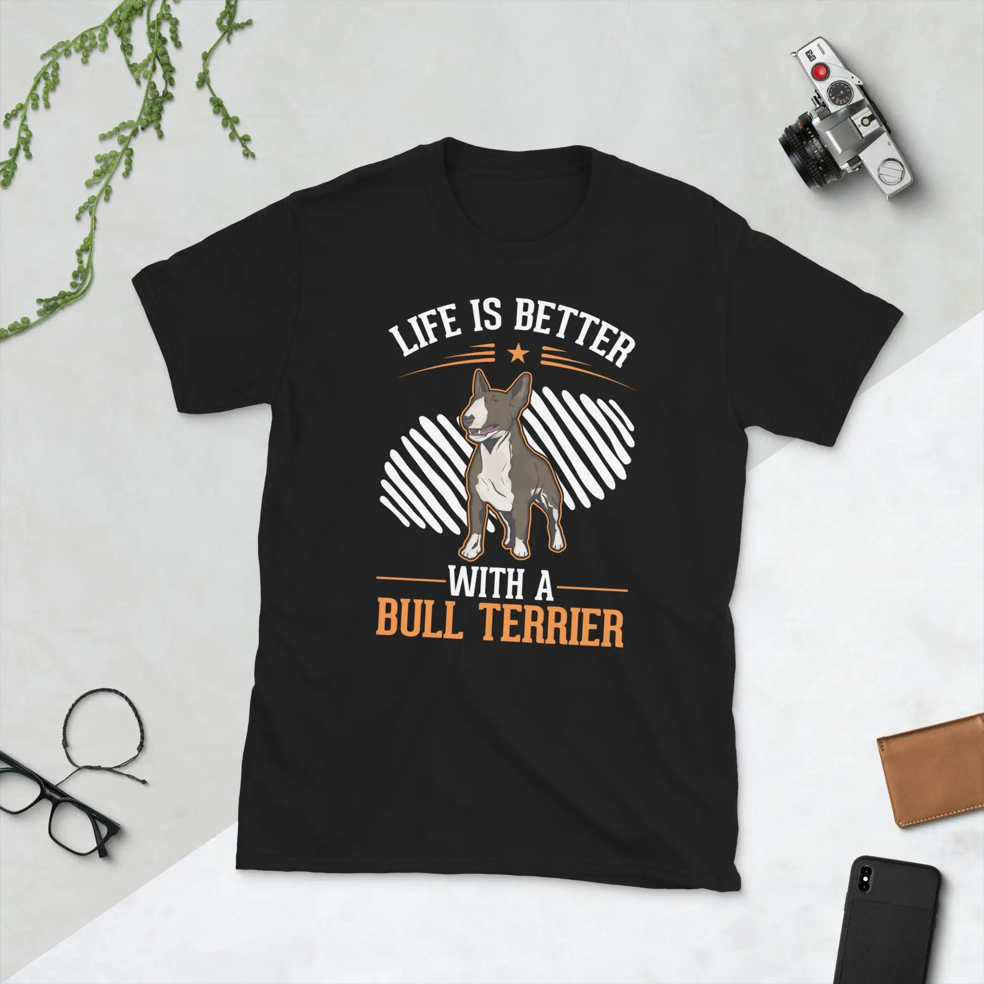 Life Is Better With A Bull Terrier T Shirt Miniature For Mom