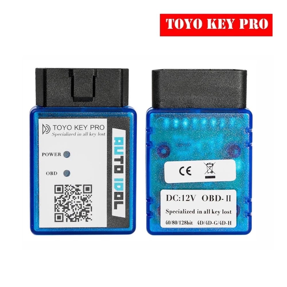 Toyo Key Pro OBD 2 OBD2 for Toyota 40/80/128 BIT (4D, 4D-G, 4D-H) All Key Lost for Toyota Auto Key Programmer