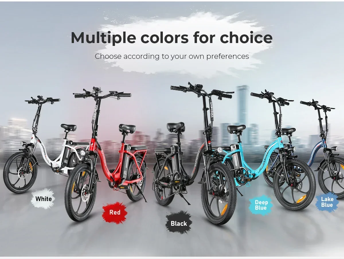 Samebike CY20 zusammenklappbares Elektrofahrrad 36V12Ah Fat Tire Ebike 7-Gang-Stadtfahrrad  fr stdtischen Pendeln und Fitness - AliExpress 201355758