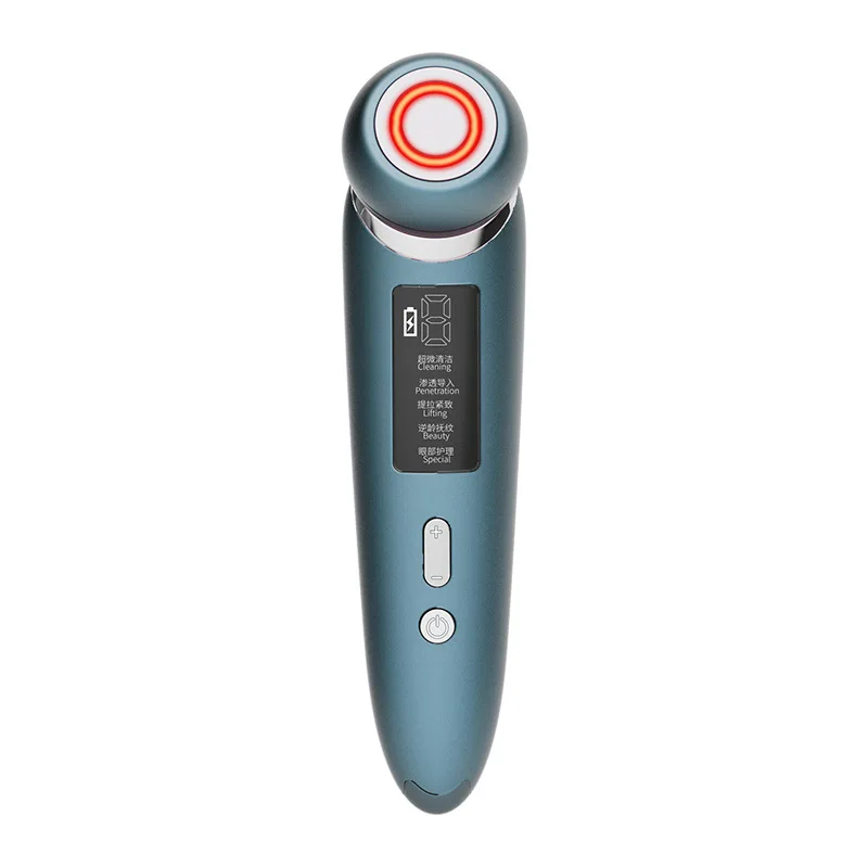 

Red, blue and purple 3-color photon skin rejuvenation beauty instrument, facial lift massage EMS micro-current introducer
