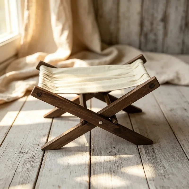 baby-hundred-days-retro-foldable-lounge-chair-newborn-studio-auxiliary-prop-for-children-indoor-memorial-photo-shooting-tool