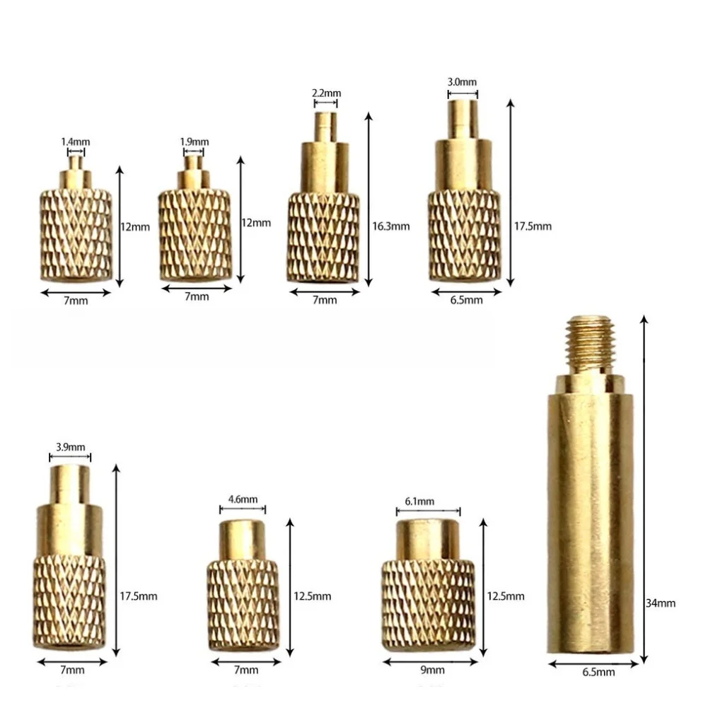 T12 Soldering Iron Tip Hot Press Nut Pressure Head Internal Thread For Plastic Nut Embedding Repair Tool Accessories Kit