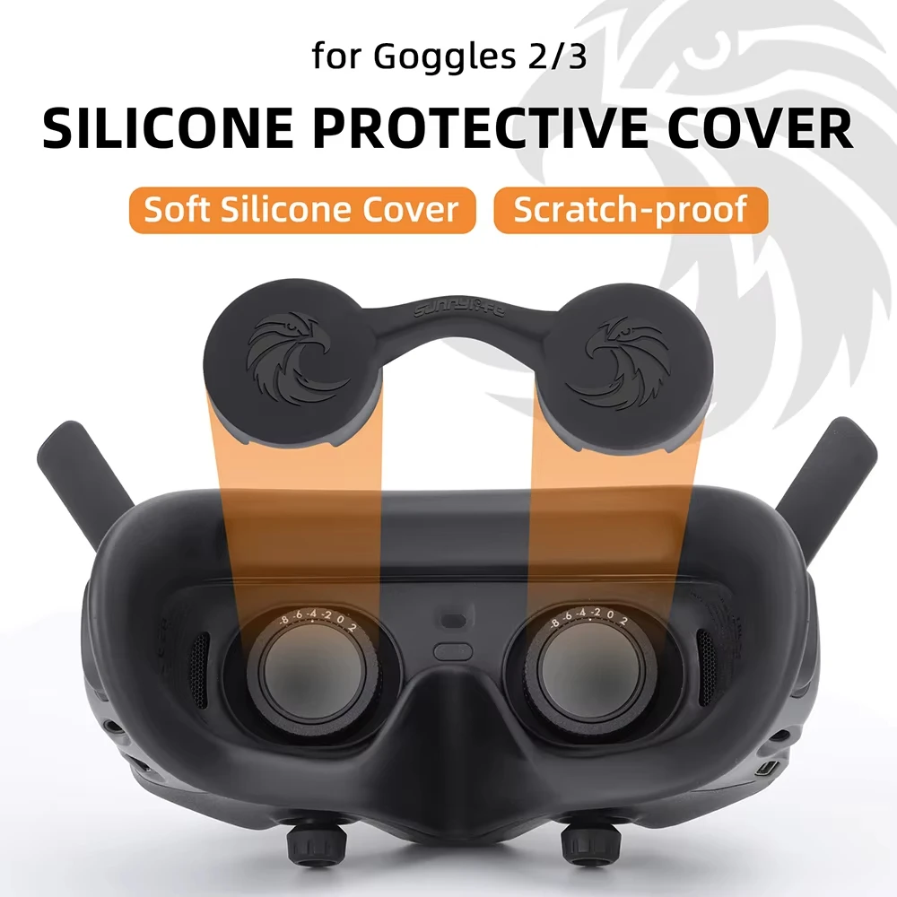 

Silicone Lens Protective Cover for DJI Goggles 3/2 Avata 2 Dustproof Anti-Scratch Protector Cap Shield Sweat Guard Accessories