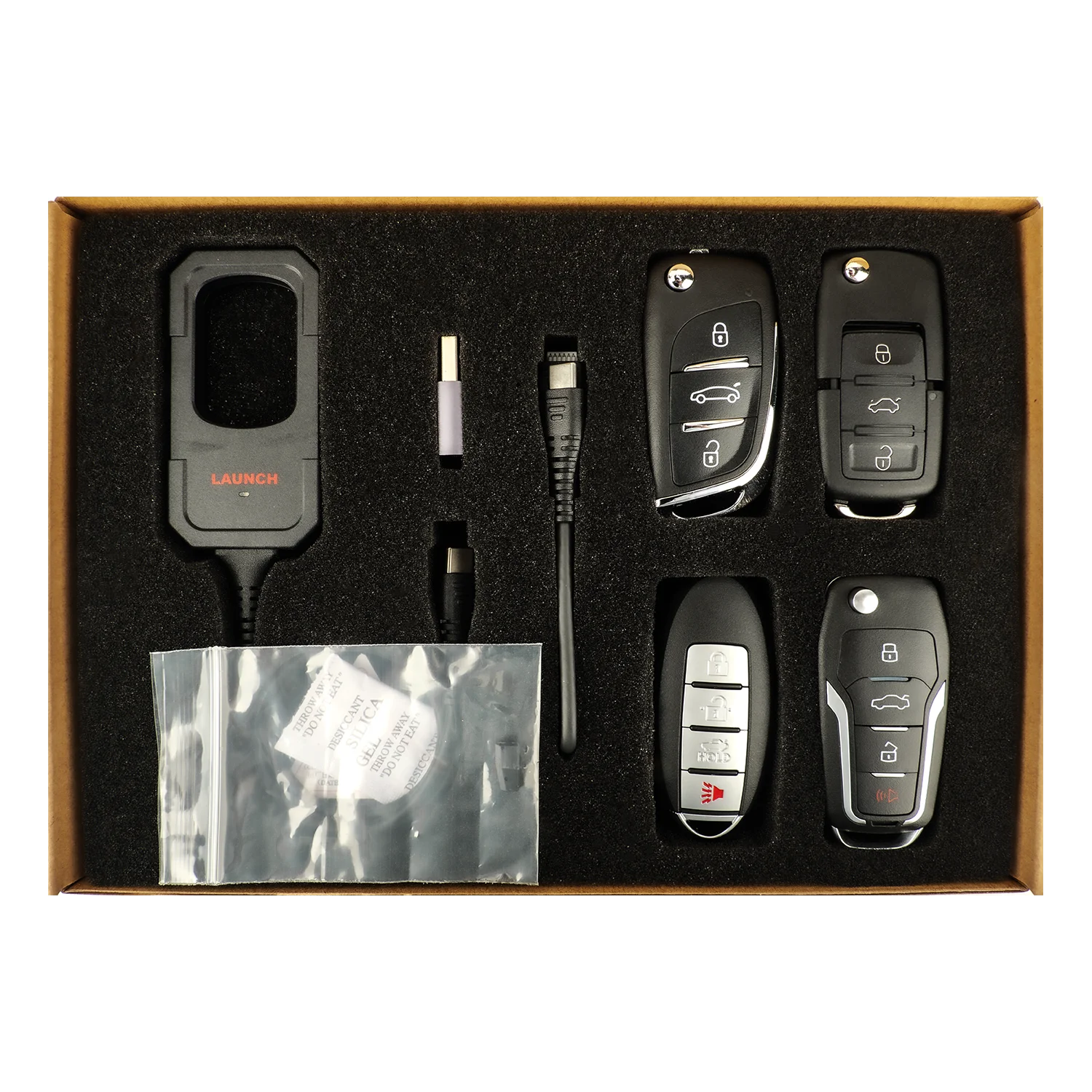 Launch X431 Key Programmer Remote Maker with Super Chip 4pcs Universal Remote Smart Key for X-431 IMMO Elite/IMMO Plus/PAD V
