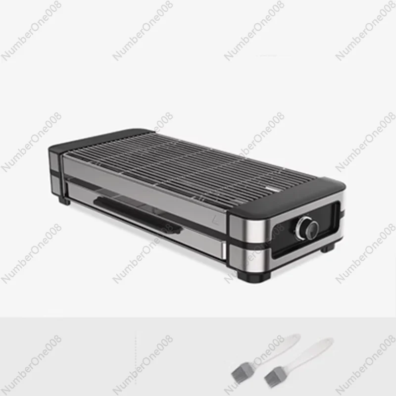 Electric Smokeless Indoor Grill, Healthy Non-Stick BBQ Grill for Kebabs & Steak, Household Kitchen Appliance