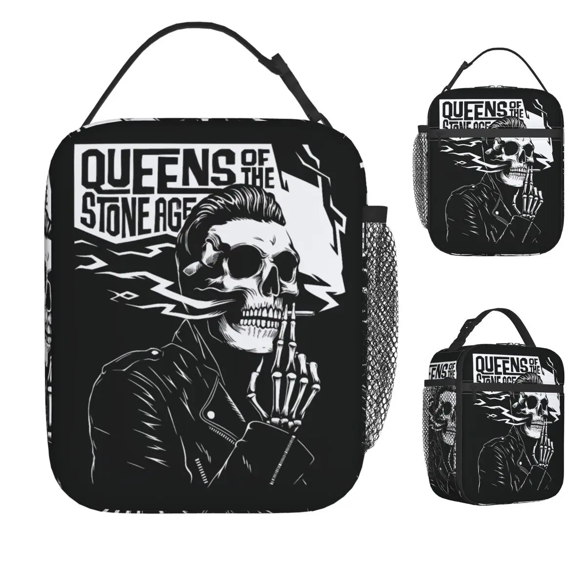 

Queens Of The Stone Age Music Band Lunch Bag American Rock Music Cute Lunch Box Outdoor Picnic Thermal Lunch Bags Cooler Bag