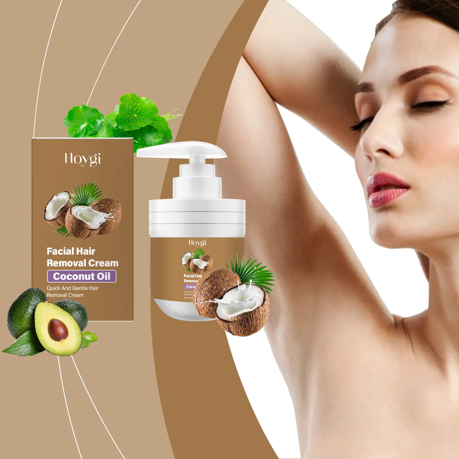

Face Hair Removal Cream Painless Not Stimulating Reduce Redness Soothing Growth Inhibitor Smoothing Body Armpit Depilatory Cream