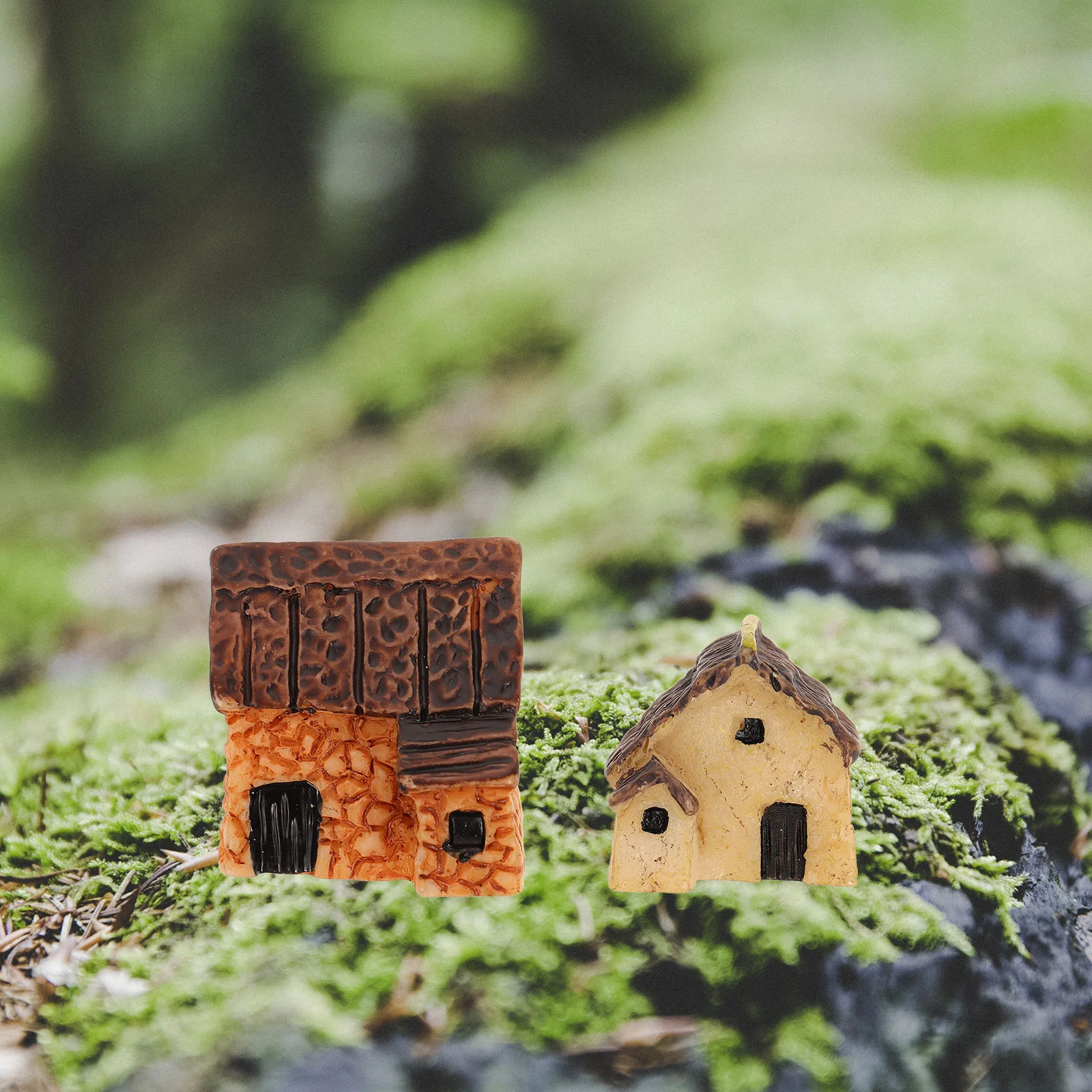 

4 PCS Miniature Garden Decor Micro Container Outdoor House Fairy Landscaping Ideas Decorative Gardening