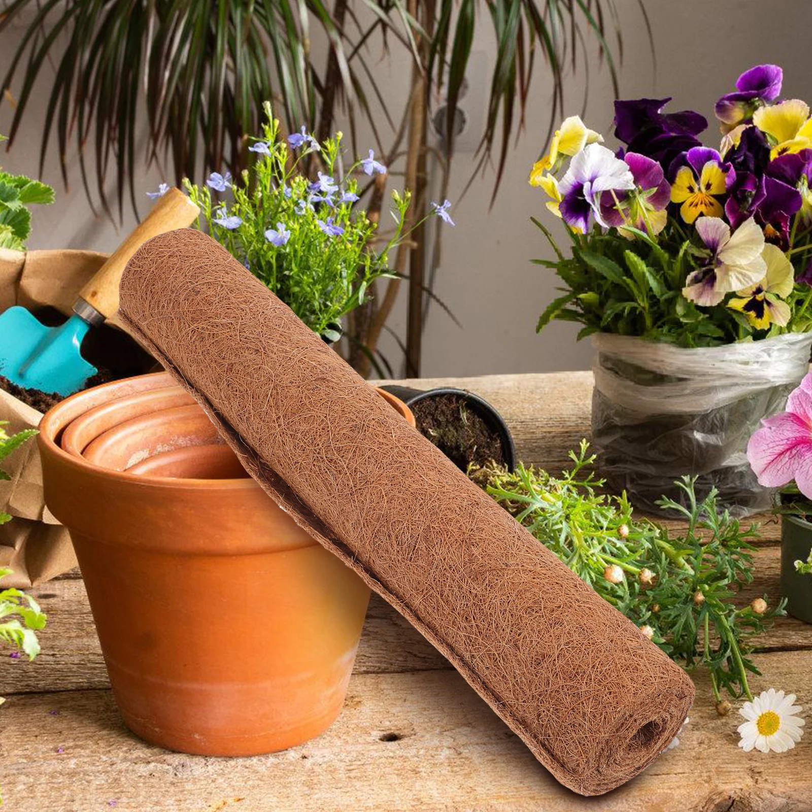 

Coconut Fiber Mat for Reptiles Plants Basket Pot Baskets Palm Coir Pets Bird Cage Accessories