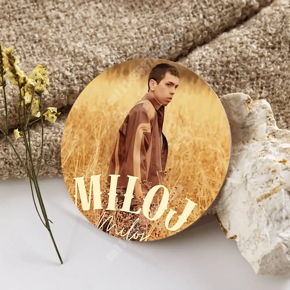 M-Milo J 111 En Dormir Sin Madrid Wooden Cup Mat Espresso Whiskey Soda Water Coaster for Dessert Store 3