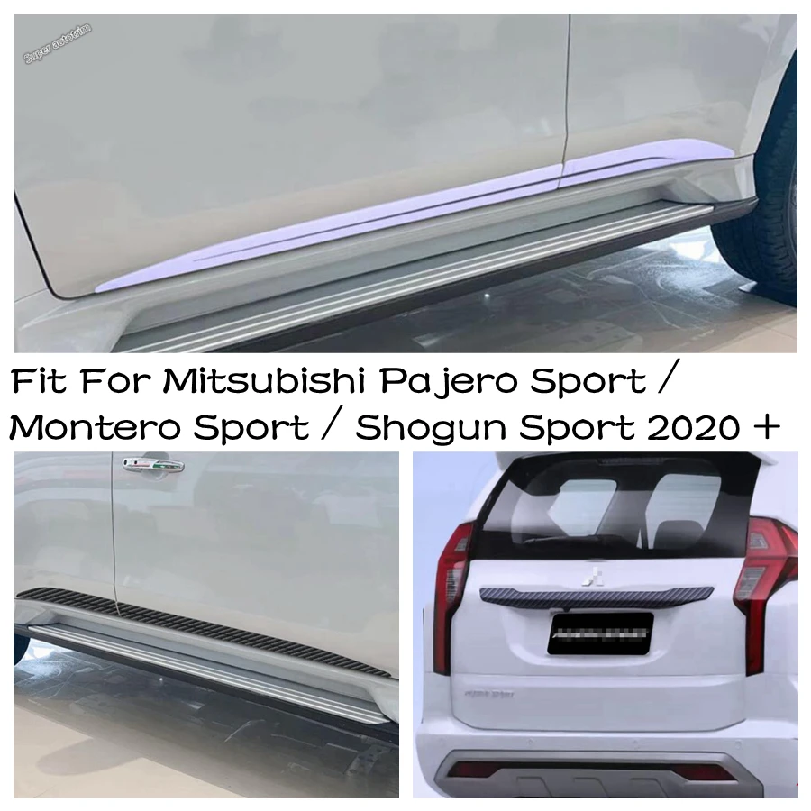 

Car Door Body / Rear Tail Gate Mouding Cover Trim For Mitsubishi Pajero Sport / Montero Sport / Shogun Sport 2020 + ABS Exterior